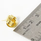 18K Gold Dipped 13mm Love Knot Stud Earrings