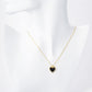 18K Gold Dipped 13mm Pave Set Cubic Zirconia Heart Pendant Necklace