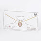 18K Gold Dipped 13mm Pave Set Cubic Zirconia Heart Pendant Necklace
