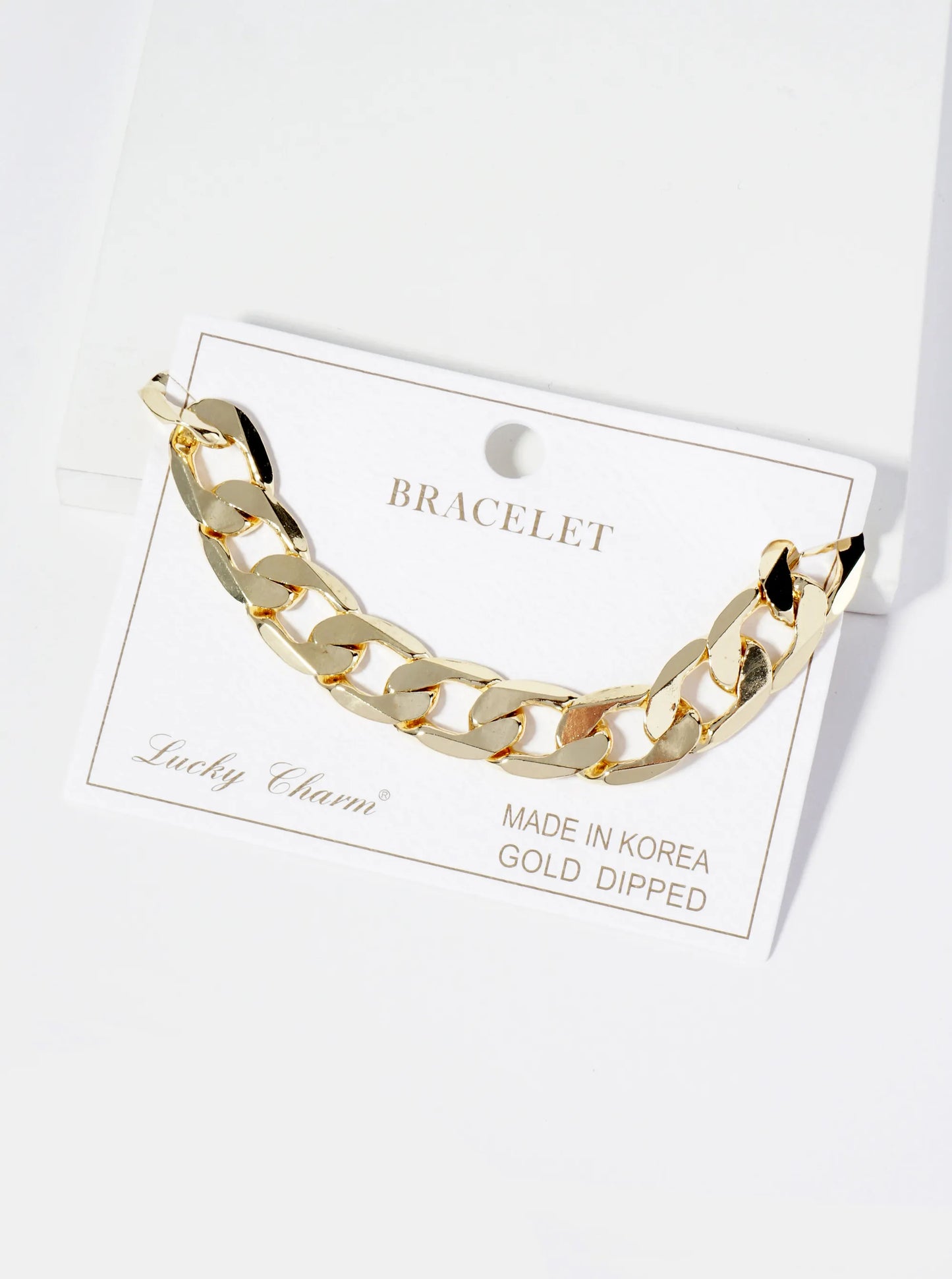 18K Gold Dipped 15mm Cuban Chain Bracelet