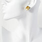 18K Gold Dipped 15mm Mixed Texture Love Knot Stud Earrings