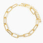 18K Gold Dipped 17mm Brass Link Chain Anklet