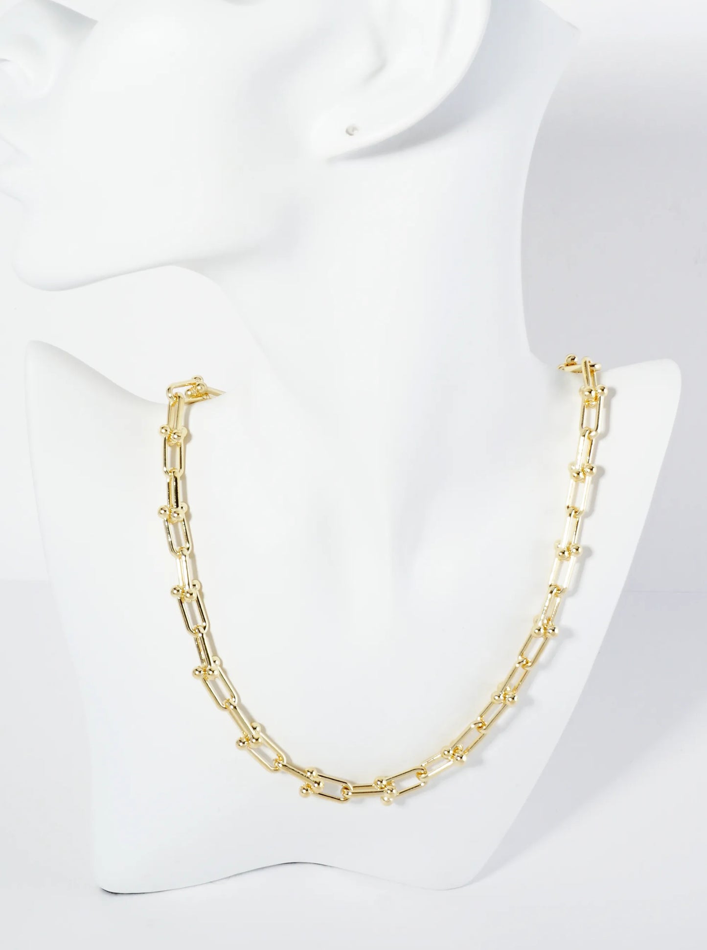18K Gold Dipped 18 Inch HardWear Link Chain Necklace