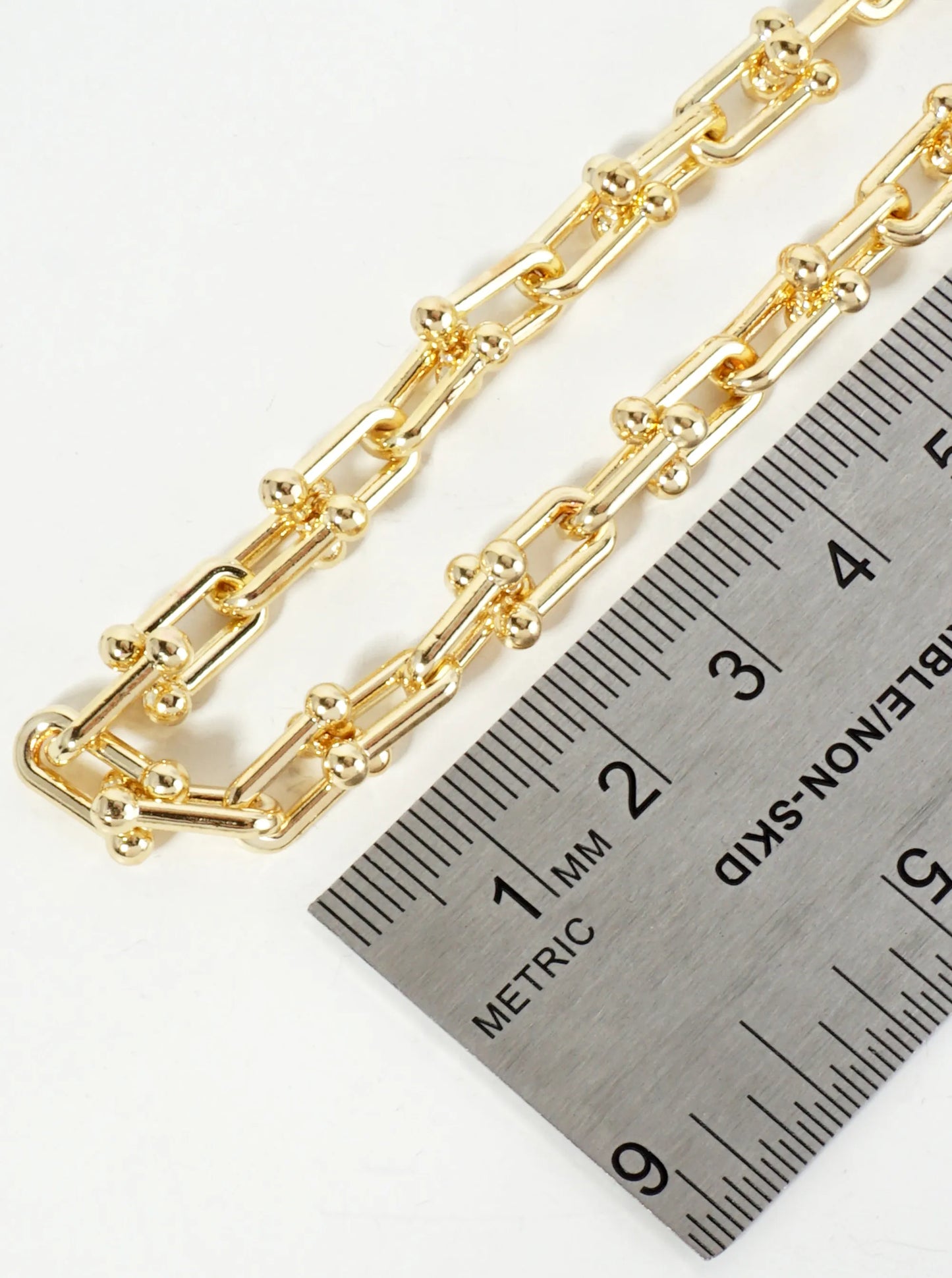18K Gold Dipped 18 Inch Small HardWear Link Chain Necklace