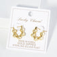 18K Gold Dipped 18mm Brass Ball Hoop Earrings
