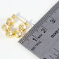 18K Gold Dipped 18mm Brass Ball Hoop Earrings