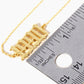 18K Gold Dipped 1990 Birth Year Brass Chain Anklet