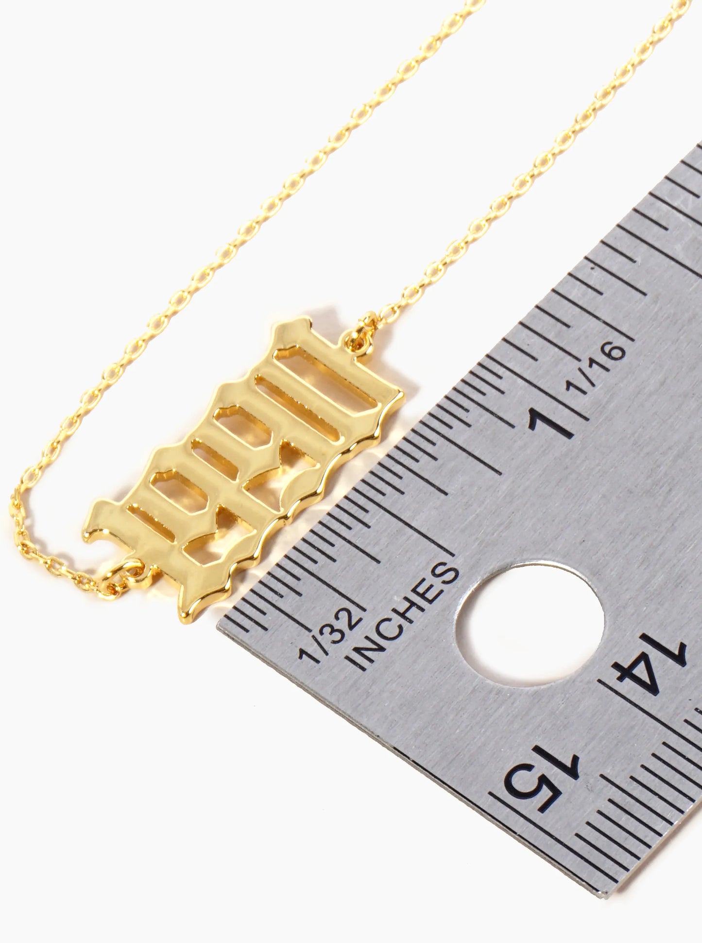 18K Gold Dipped 1990 Birth Year Brass Chain Anklet