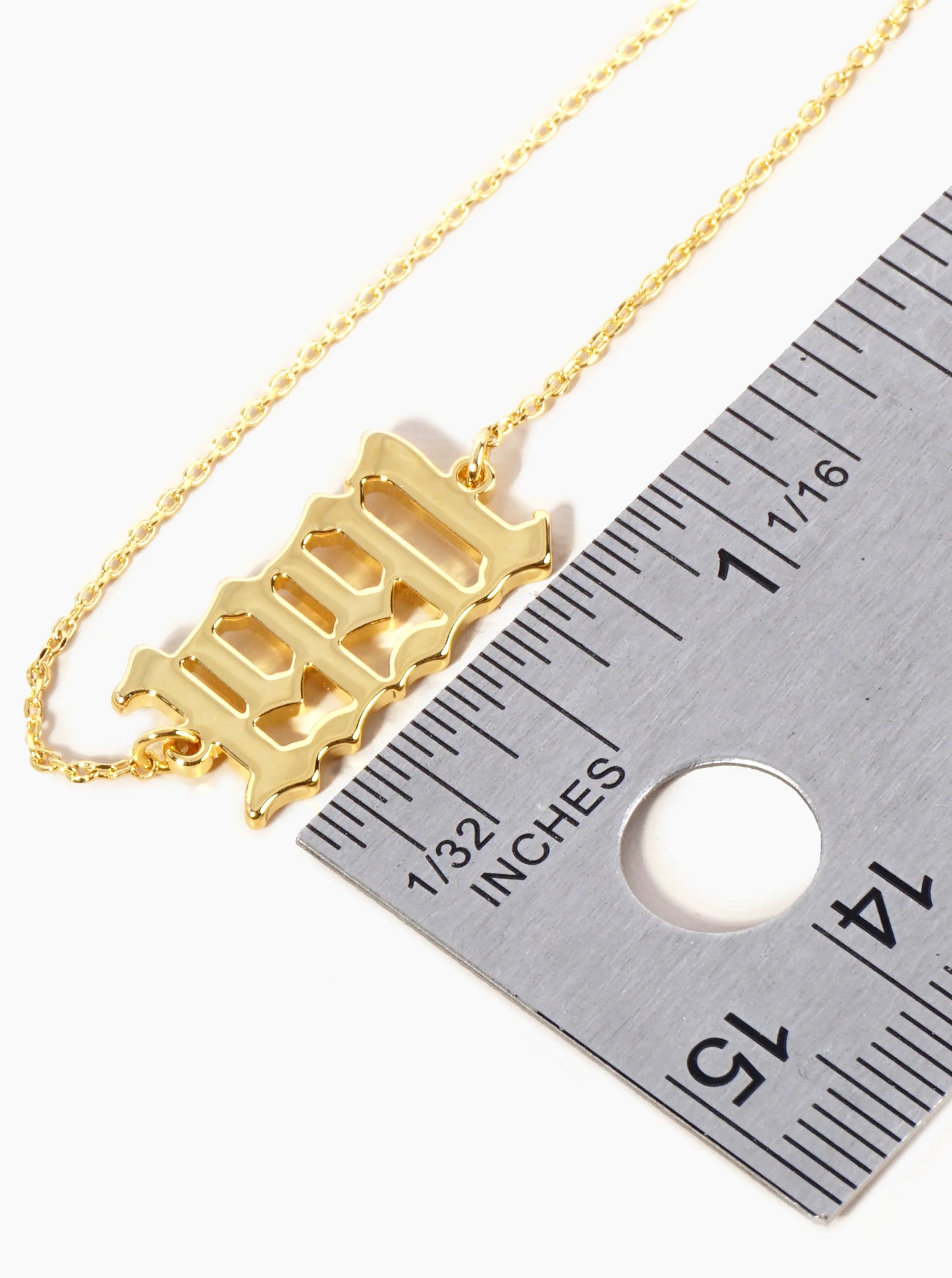 18K Gold Dipped 1991 Birth Year Brass Chain Anklet