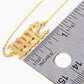 18K Gold Dipped 1992 Birth Year Brass Chain Anklet