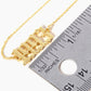 18K Gold Dipped 1993 Birth Year Brass Chain Anklet