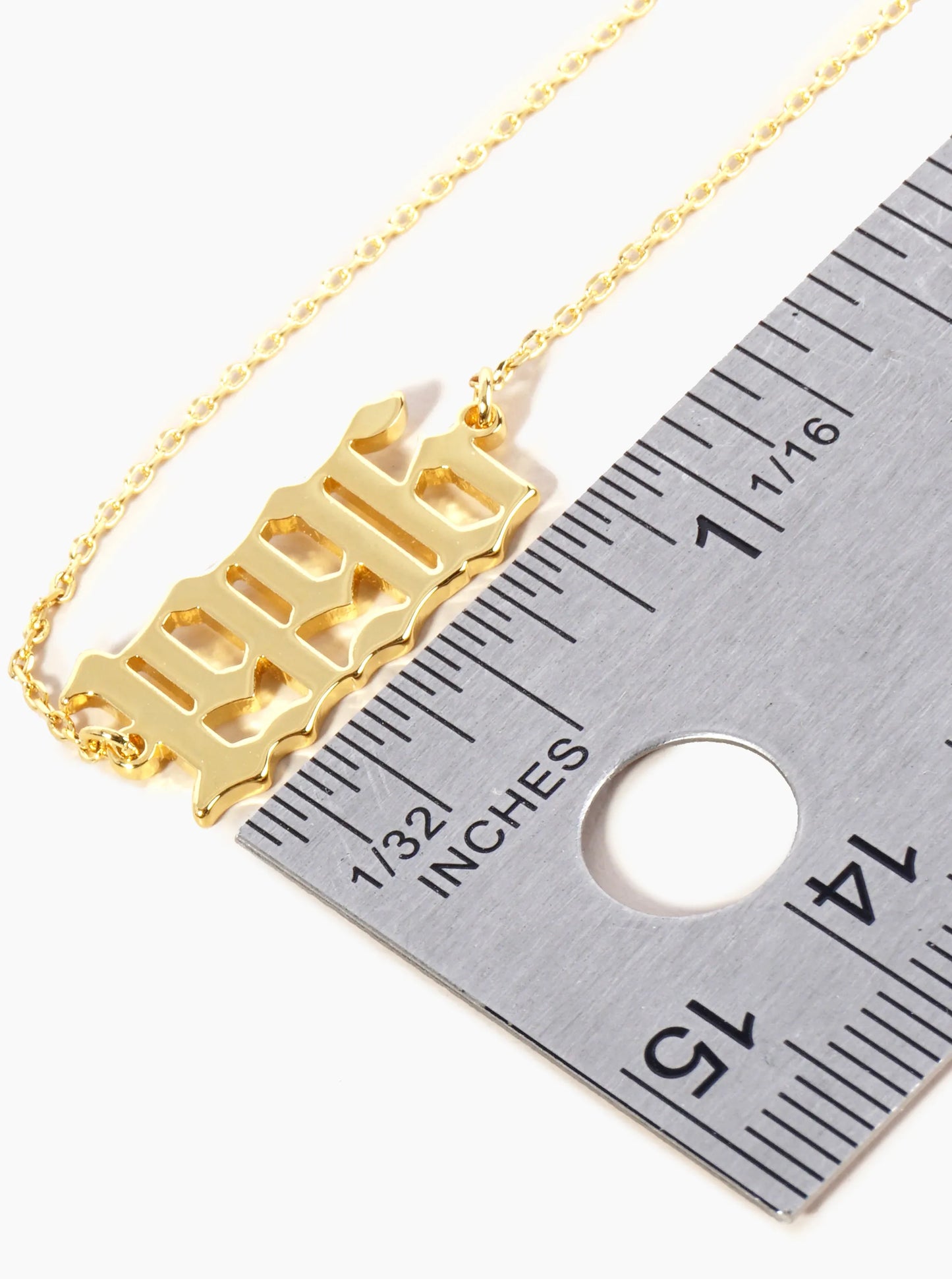 18K Gold Dipped 1996 Birth Year Brass Chain Anklet