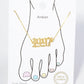 18K Gold Dipped 1997 Birth Year Brass Chain Anklet