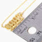 18K Gold Dipped 1997 Birth Year Brass Chain Anklet
