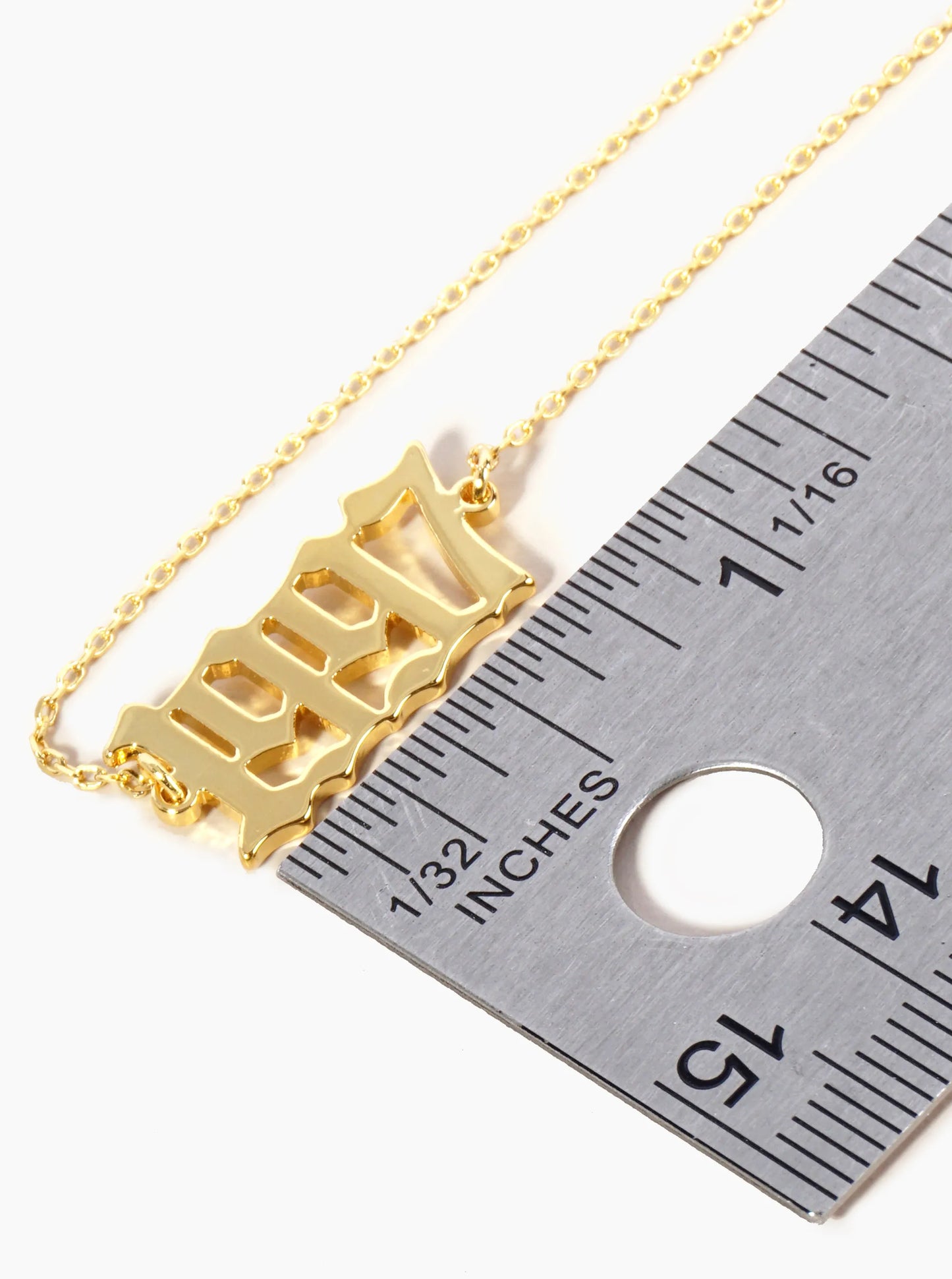 18K Gold Dipped 1997 Birth Year Brass Chain Anklet