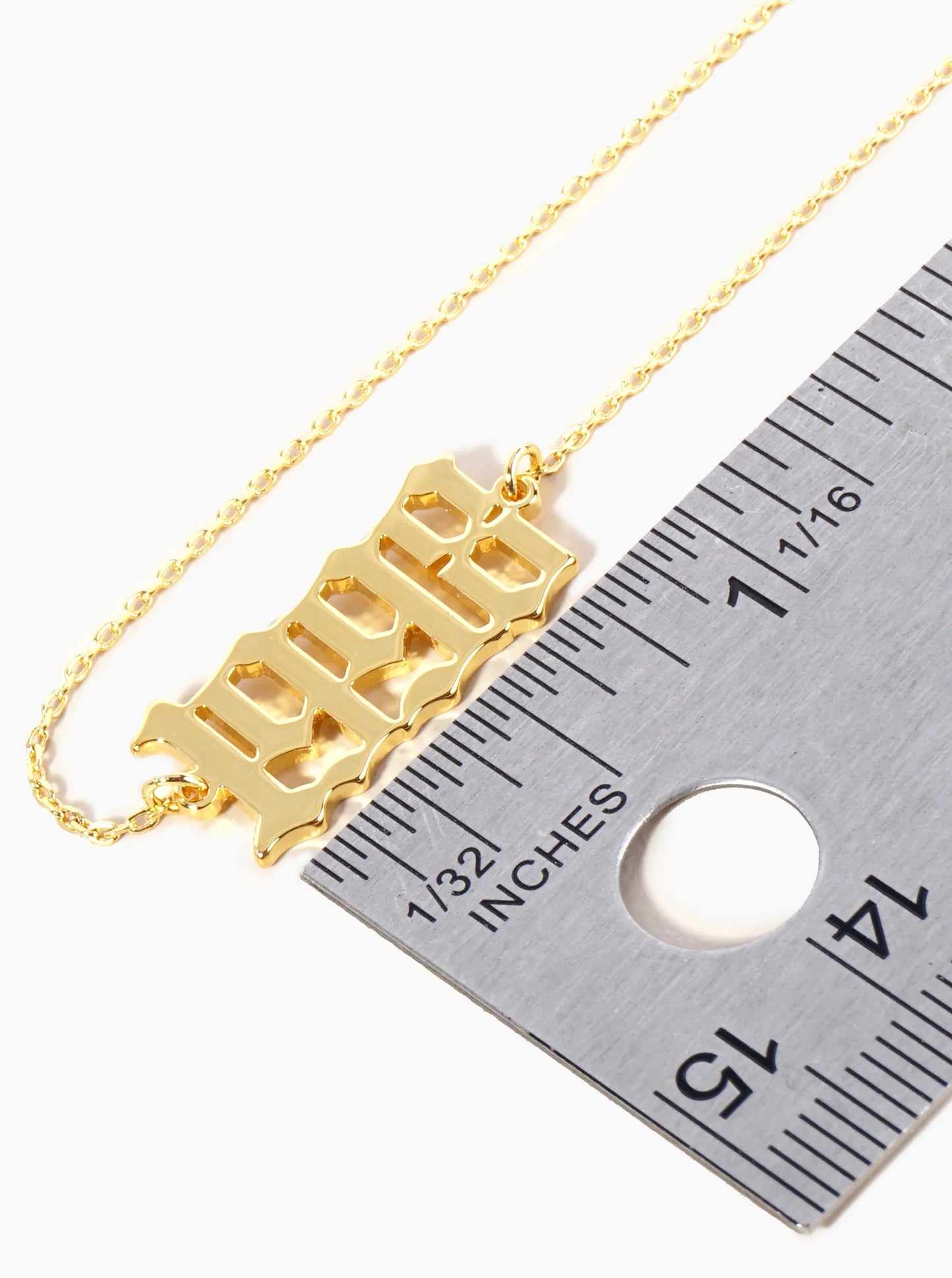 18K Gold Dipped 1998 Birth Year Brass Chain Anklet