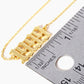 18K Gold Dipped 1999 Birth Year Brass Chain Anklet