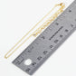 18K Gold Dipped 1mm Classic Brass Chain Anklet