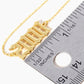 18K Gold Dipped 2000 Birth Year Brass Chain Anklet