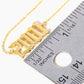 18K Gold Dipped 2001 Birth Year Brass Chain Anklet