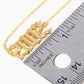 18K Gold Dipped 2002 Birth Year Brass Chain Anklet