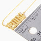 18K Gold Dipped 2004 Birth Year Brass Chain Anklet