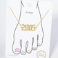 18K Gold Dipped 2005 Birth Year Brass Chain Anklet