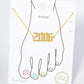 18K Gold Dipped 2006 Birth Year Brass Chain Anklet