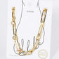 18K Gold Dipped 20mm 6mm Brass Layered Link Chain Anklet