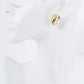 18K Gold Dipped 20mm Brass Croissant Hoop Earrings