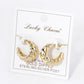 18K Gold Dipped 20mm Brass Croissant Hoop Earrings