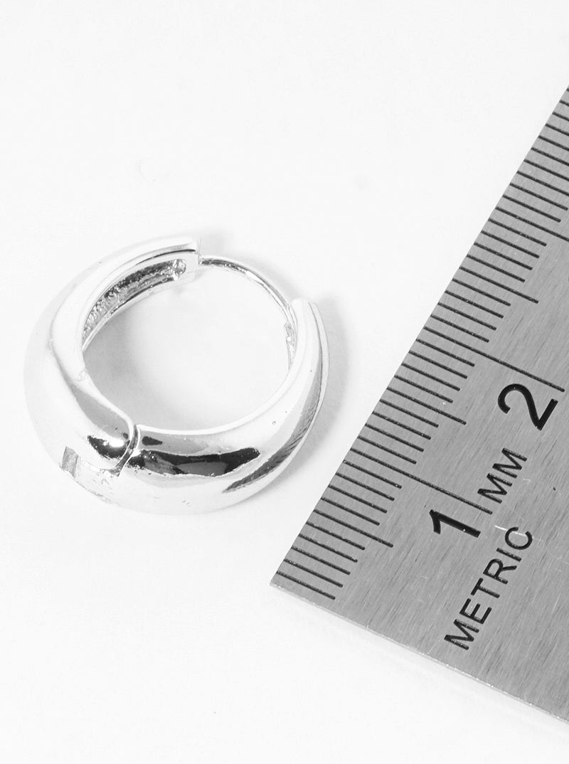 18K Gold Dipped 20mm Brass Huggie Hoop Earrings