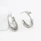 18K Gold Dipped 20mm Crossover Hoop Earrings