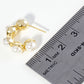 18K Gold Dipped 20mm Pearl Beaded Hoop Earrings