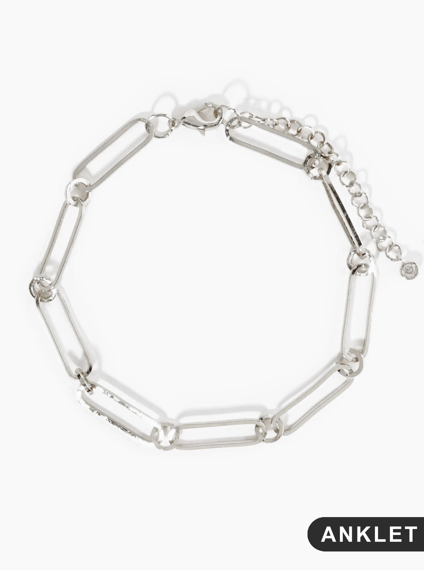 18K Gold Dipped 21mm Link Chain Brass Anklet