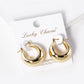 18K Gold Dipped 22mm Hollow Hoop Earrings