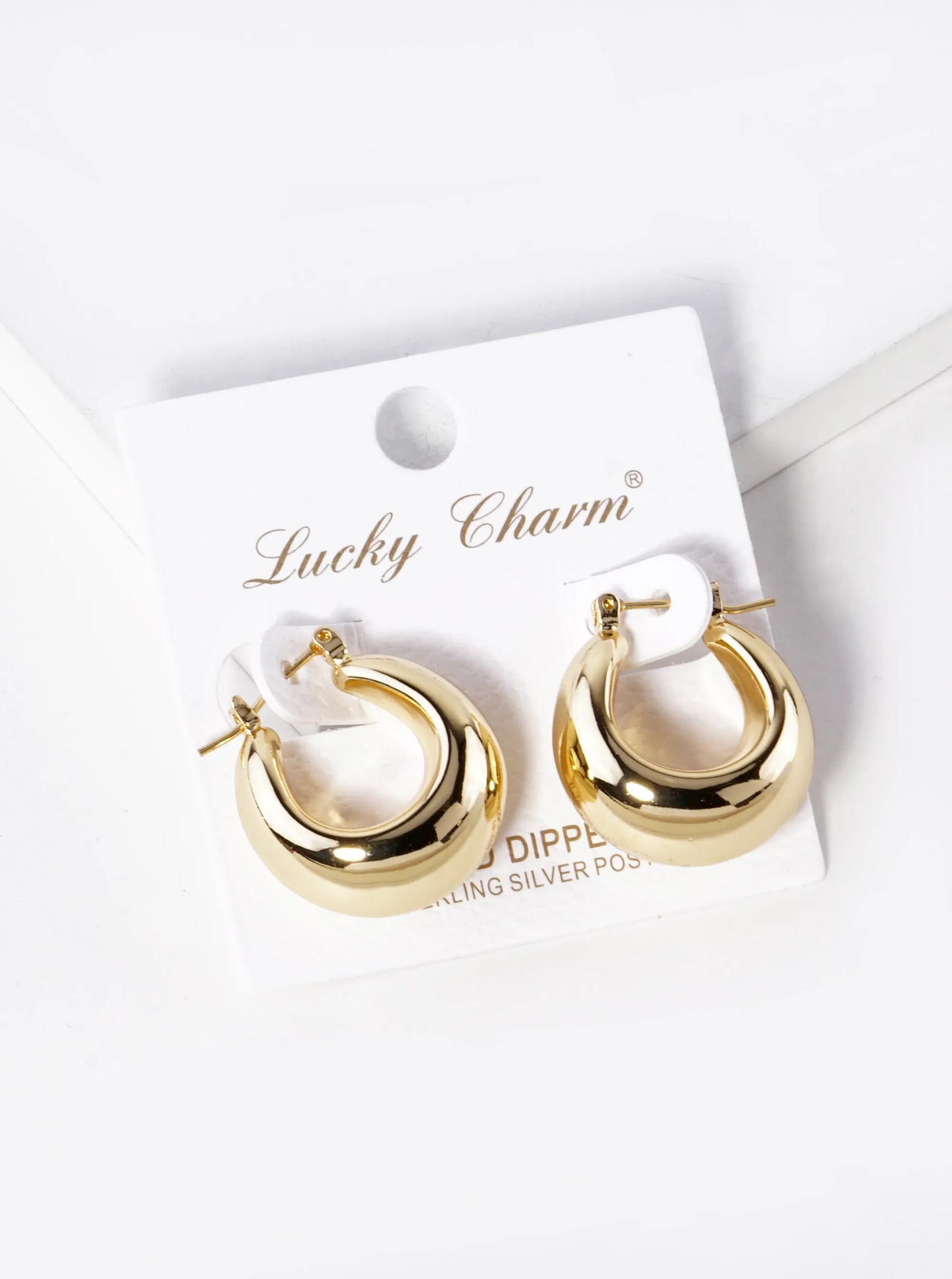 18K Gold Dipped 22mm Hollow Hoop Earrings