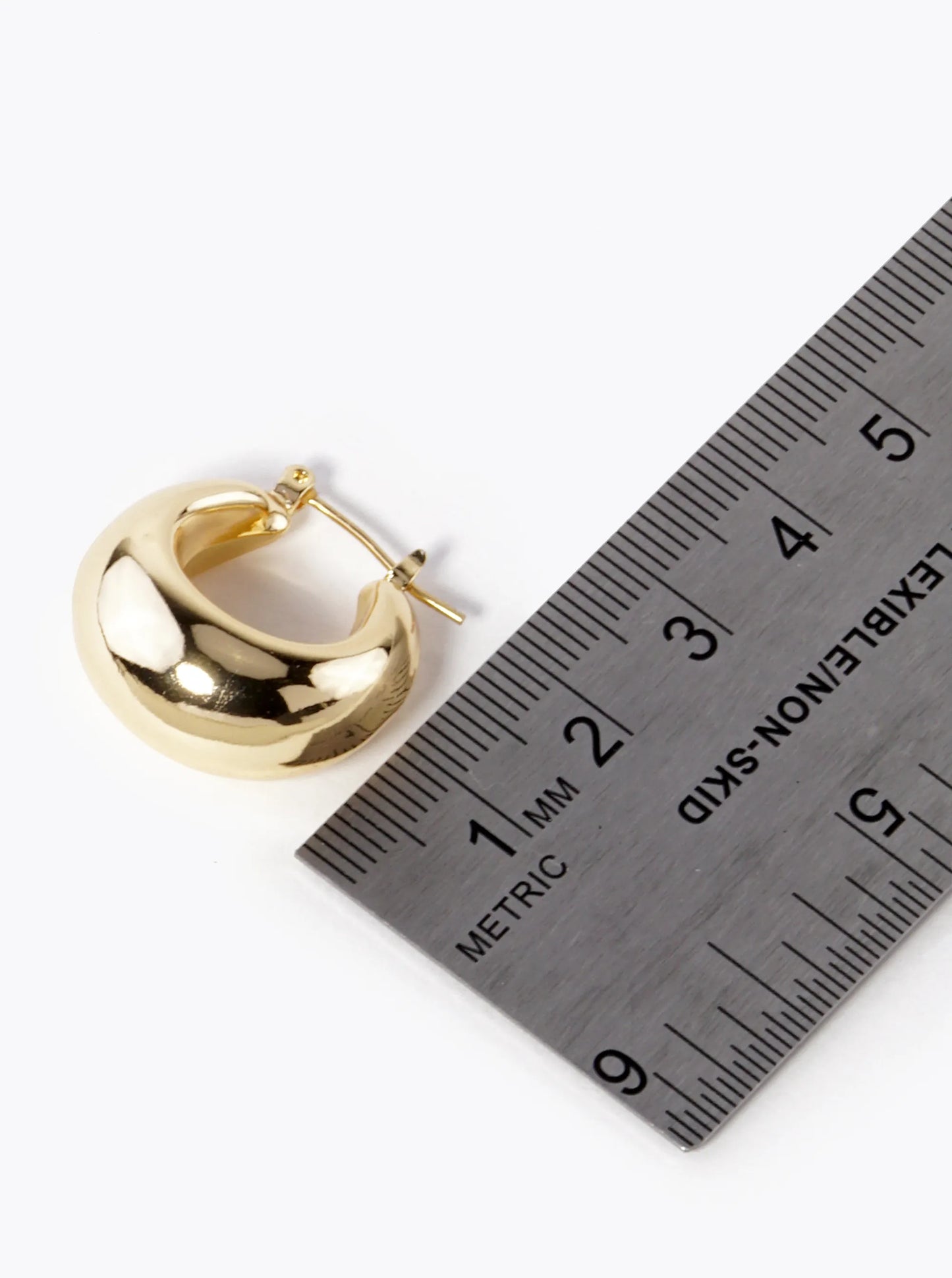 18K Gold Dipped 22mm Hollow Hoop Earrings