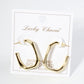18K Gold Dipped 25mm Octagon Hoop Earrings
