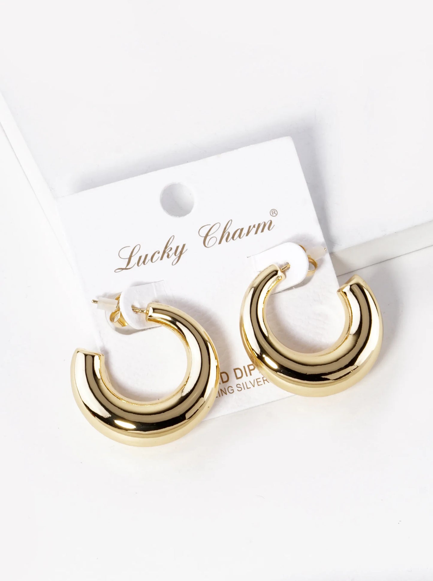 18K Gold Dipped 30mm Hollow Open Hoop Earrings