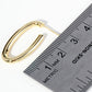 18K Gold Dipped 30mm Oval Hoop Earrings