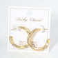 18K Gold Dipped 30mm Twisted Hoop Earrings