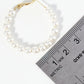 18K Gold Dipped 35mm Pearl Beaded Hoop Earrings With Latch Back Closure