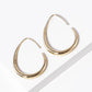 18K Gold Dipped 35mm Teardrop Hoop Earrings
