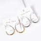 18K Gold Dipped 35mm Teardrop Hoop Earrings