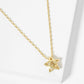 18K Gold Dipped 3D Star Pendant With CZ Stone Necklace
