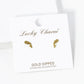 18K Gold Dipped 4mm Dainty Flat Whale Stud Earrings