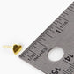 18K Gold Dipped 5mm Dainty Heart Stud Earrings