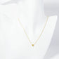 18K Gold Dipped 5mm Round Pendant Minimalist Necklace