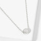 18K Gold Dipped 5mm Round Pendant Minimalist Necklace